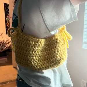 Handmade crochet chunky purse